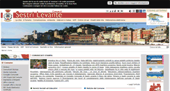 Desktop Screenshot of comune.sestri-levante.ge.it