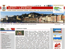 Tablet Screenshot of comune.sestri-levante.ge.it